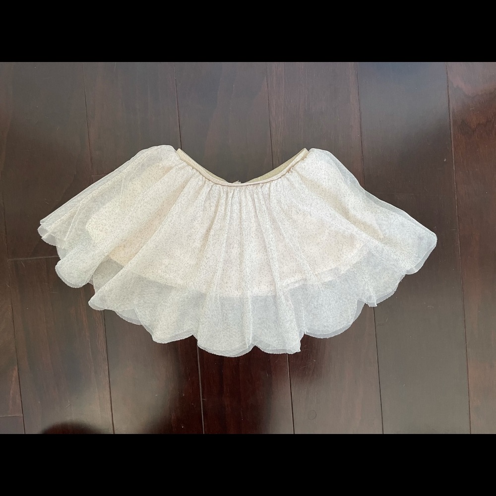 Zara scallop edge tulle skirt, size 18-24mo